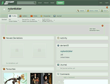 Tablet Screenshot of nylontickler.deviantart.com