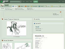 Tablet Screenshot of komii.deviantart.com