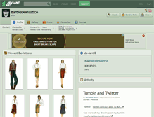 Tablet Screenshot of barbiedeplastico.deviantart.com