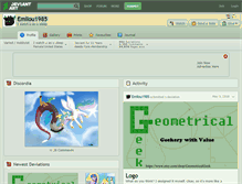 Tablet Screenshot of emilou1985.deviantart.com