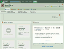 Tablet Screenshot of isadoramarie.deviantart.com
