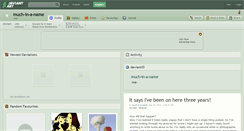 Desktop Screenshot of much-in-a-name.deviantart.com