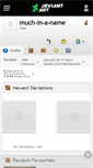Mobile Screenshot of much-in-a-name.deviantart.com