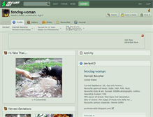 Tablet Screenshot of fencing-woman.deviantart.com