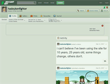 Tablet Screenshot of hadoukenfighter.deviantart.com
