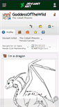 Mobile Screenshot of goddessofthewild.deviantart.com