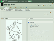 Tablet Screenshot of goddessofthewild.deviantart.com