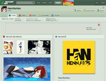 Tablet Screenshot of henrikehen.deviantart.com