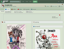 Tablet Screenshot of invaderann.deviantart.com