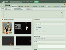 Tablet Screenshot of crisnmp.deviantart.com