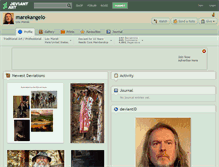 Tablet Screenshot of marekangelo.deviantart.com