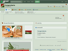 Tablet Screenshot of hungaromania.deviantart.com