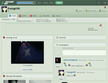 Tablet Screenshot of freshgirl90.deviantart.com