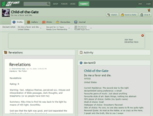 Tablet Screenshot of child-of-the-gate.deviantart.com