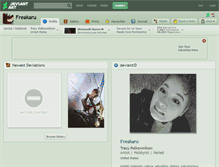 Tablet Screenshot of freakaru.deviantart.com