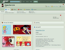 Tablet Screenshot of otakuyim1234.deviantart.com