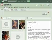 Tablet Screenshot of beefcakepye.deviantart.com