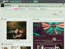 Tablet Screenshot of hamesha.deviantart.com