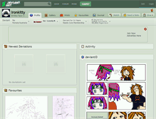 Tablet Screenshot of ironkitty.deviantart.com