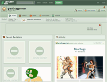 Tablet Screenshot of greathuggerman.deviantart.com