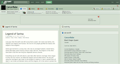 Desktop Screenshot of cancerbabe.deviantart.com