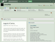 Tablet Screenshot of cancerbabe.deviantart.com