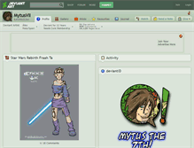 Tablet Screenshot of mytusvii.deviantart.com