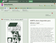 Tablet Screenshot of dannyjimenez.deviantart.com