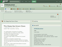 Tablet Screenshot of ktm52drummer.deviantart.com