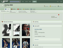 Tablet Screenshot of mcrmy-nikki.deviantart.com