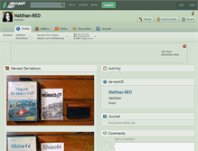 Tablet Screenshot of natthan-red.deviantart.com
