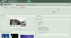 Desktop Screenshot of lunainvicta.deviantart.com