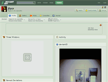 Tablet Screenshot of j0yce.deviantart.com