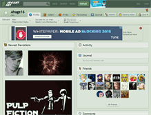 Tablet Screenshot of ahage16.deviantart.com
