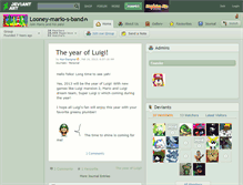 Tablet Screenshot of looney-mario-s-band.deviantart.com