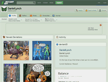 Tablet Screenshot of daniellynch.deviantart.com