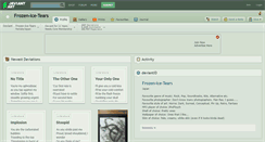 Desktop Screenshot of frozen-ice-tears.deviantart.com
