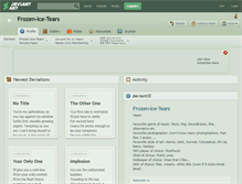 Tablet Screenshot of frozen-ice-tears.deviantart.com