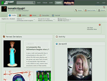 Tablet Screenshot of loonaticsspygirl.deviantart.com