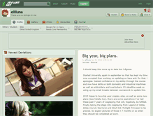 Tablet Screenshot of elliluna.deviantart.com