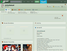 Tablet Screenshot of animedaisuki.deviantart.com