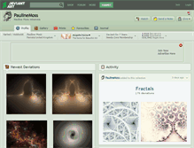 Tablet Screenshot of paulinemoss.deviantart.com