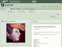 Tablet Screenshot of amandaxfagg.deviantart.com