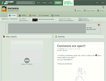 Tablet Screenshot of mortadela.deviantart.com