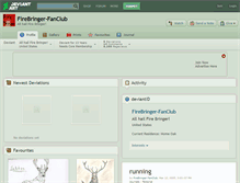 Tablet Screenshot of firebringer-fanclub.deviantart.com