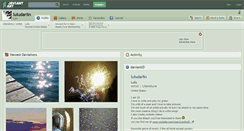 Desktop Screenshot of luludarlin.deviantart.com