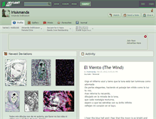 Tablet Screenshot of irisamanda.deviantart.com