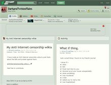 Tablet Screenshot of darkandtwistedtales.deviantart.com
