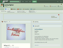 Tablet Screenshot of lenihanfighter.deviantart.com