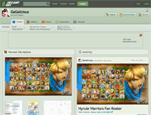 Tablet Screenshot of gagalicious.deviantart.com